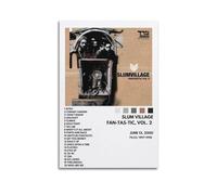 klouds Slum Village Album Fantastic Vol 2 Poster Decorative Painting Canvas Bed Room Art Living Room Decor Modern Aesthetic Poster 12x18inch(30x45cm) Unframe-style