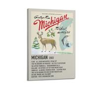 klouds Sufjan Stevens Album Michigan Poster Decorative Painting Canvas Bed Room Art Living Room Decor Modern Aesthetic Poster 12x18inch(30x45cm) Frame-style