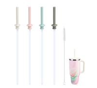 KLOWOAH Replacement Straws and Bite Valve for Hydro Flask Around Travel Tumbler 40oz 32oz 28oz 20oz,with 1 Brush (4 colors)