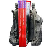 KLQJNP Bookends Book End Lord of Rings Hobbit Book Decoration Resin, Decorative Book Stopper Binder and Dividers, Blue, Large
