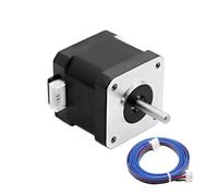 KLRAEZ 1pcs 3D Printer Nema 17 Stepper Motor 2 Phase 1A 1.8 Degree 0.4N.M Fit For Extruder CNC With 1Meter Cable(1pcs Black)