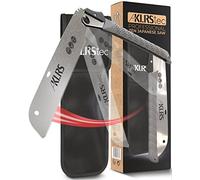 KLRStec Professional Zen Japanese Saw - 240mm Wood Saw with Precision Teeth, Foldable Design & Safety Lock, SK5 Carbon Steel Hand Saw with Storage Pouch