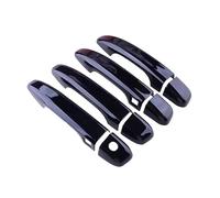 KLSDB Car Exterior Door Handles for Accord Inspire English Poetry School, Exterior Handle Trim Cover Scratch Protector Durable Shell Replacement Accessories,A/Painted Black-A/Style 1