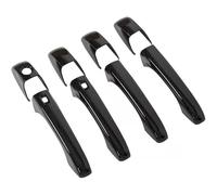 KLSDB Car Exterior Door Handles for Chrysler Voyager Grand Voyager, Exterior Handle Trim Cover Scratch Protector Durable Shell Replacement Accessories, A/Painted Black-A/Style 2