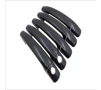 KLSDB Car Exterior Door Handles for Citroen DS3 2009-2016, Exterior Handle Trim Cover Scratch Protector Durable Shell Replacement Accessories,A/Carbon Fiber Grain 5