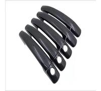 KLSDB Car Exterior Door Handles for Citroen DS3 2009-2016, Exterior Handle Trim Cover Scratch Protector Durable Shell Replacement Accessories,A/Carbon Fiber Grain 6
