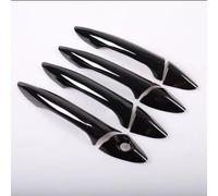 KLSDB Car Exterior Door Handles for Hyundai i30 i35 2012-2016, Exterior Handle Trim Cover Scratch Protector Durable Shell Replacement Accessories, A/Paint Black-A/Style 1