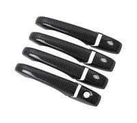 KLSDB Car Exterior Door Handles for Jeep Patriot 2007-2017, Exterior Handle Trim Cover Scratch Protector Durable Shell Replacement Accessories, A/Paint Black-A/Style 1