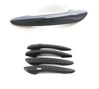 KLSDB Car Exterior Door Handles for Mazda CX50 CX-50 2021-2023, Exterior Handle Trim Cover Scratch Protector Durable Shell Replacement Accessories,A/Carbon Fiber Pattern