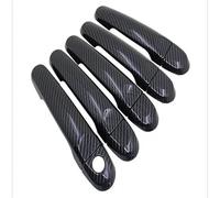 KLSDB Car Exterior Door Handles for Nissan Cube z12 2009-2019, Exterior Handle Trim Cover Scratch Protector Durable Shell Replacement Accessories,A/Carbon Fiber Pattern 1