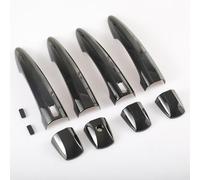 KLSDB Car Exterior Door Handles for Nissan Pathfinder R53 2022, Exterior Handle Trim Cover Scratch Protector Durable Shell Replacement Accessories, A/Paint Black-A/Shape 2
