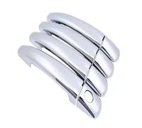 KLSDB Car Exterior Door Handles for Peugeot 2008 2013-2019, Exterior Handle Trim Cover Scratch Protector Durable Shell Replacement Accessories,A/Electroplated-A/8 Pieces 1 Hole