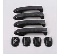 KLSDB Car Exterior Door Handles for Subaru XV 2011-2021, Exterior Handle Trim Cover Scratch Protector Durable Shell Replacement Accessories,A/Carbon Fiber Pattern Normal