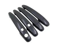 KLSDB Car Exterior Door Handles for Toyota Highlander Camry 2006-2011, Exterior Handle Trim Cover Scratch Protector Durable Shell Replacement Accessories, A/Carbon Fiber Pattern-A/Style 3