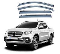 KLSDB Car Wind Deflectors for Mercedes Benz X Class Pickup W470 2017+, Side Window Guard Rain Shield Protective Cover Sun Visor Ventilated Accessories