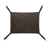 KLSVTMEA Pet Cage Hammock, Ancient Egyptian Hieroglyph Printed Hanging Pet Bed, Pet Swing is Suitable for Cats, Dogs, Or Other Small Pets and is The Best Choice for Pet Hospitals and Households