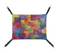 KLSVTMEA Pet Cage Hammock, Bright Colors Abstract Printed Hanging Pet Bed, Pet Swing is Suitable for Cats, Dogs, Or Other Small Pets and is The Best Choice for Pet Hospitals and Households