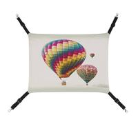 KLSVTMEA Pet Cage Hammock, Color Hot Air Balloon Printed Hanging Pet Bed, Pet Swing is Suitable for Cats, Dogs, Or Other Small Pets and is The Best Choice for Pet Hospitals and Households