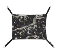KLSVTMEA Pet Cage Hammock, Dinosaur Skeleton Pattern Printed Hanging Pet Bed, Pet Swing is Suitable for Cats, Dogs, Or Other Small Pets and is The Best Choice for Pet Hospitals and Households
