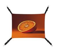 KLSVTMEA Pet Cage Hammock, Half an Orange Printed Hanging Pet Bed, Pet Swing is Suitable for Cats, Dogs, Or Other Small Pets and is The Best Choice for Pet Hospitals and Households