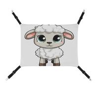 KLSVTMEA Pet Cage Hammock, Lamb Printed Hanging Pet Bed, Pet Swing is Suitable for Cats, Dogs, Or Other Small Pets and is The Best Choice for Pet Hospitals and Households