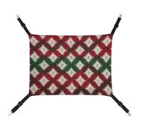 KLSVTMEA Pet Cage Hammock, with Diamond Pattern Printed Hanging Pet Bed, Pet Swing is Suitable for Cats, Dogs, Or Other Small Pets and is The Best Choice for Pet Hospitals and Households