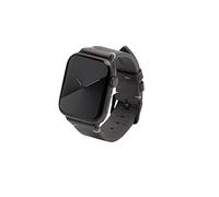 Kluck Leather Strap for Apple Watch Series 6 5 4 3 2 1 SE 44 mm 42 mm 38 mm 40 mm iWatch Leather Strap Women Men Strap (38 mm/40 mm, Grey | Adapter in Black)
