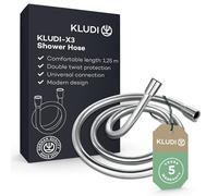 Kludi 81071 X3 Shower Hose, Chrome, 1,25 m
