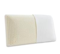 KLUFO 100% Natural Latex Sleeping Bed Pillow - Luxury Soft Queen Size Pillow for Side, Back, and Stomach Sleepers - Removable Breathable Cotton Cover 60×40cm