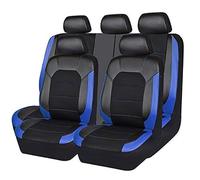 KLUFO Car Leather Seat Cover Sets for Ford B-Max 2012-2017 2018 2019 2020 2021 2022 2023 2024, Full Set Seat Protectors Waterproof Breathable Comfortable Accessories,Blue