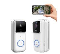 KLUFO Ring Video Doorbell, Doorbell Camera Wireless, Support 5G WiFi, AI Smart Human Detection, 1080P HD Night Vision, Instant Alerts, SD Card & Cloud Storage, Video Call Remotely