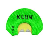 KLUK Custom Calls Chicken COOP Turkey Mouth Call - 3-Reed Diaphragm with Clear Front End & Raspy Back for Realistic Calling (Low Stretch)