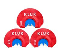 KLUK Custom Calls Freedom CRY Turkey Mouth Call - 3-Reed Diaphragm with Hybrid Cut for Realistic Hen Yelps, Clucks & Raspy Purrs (Starter Package 3-Pack)
