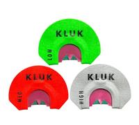 KLUK Custom Calls Redhead Hybrid Turkey Mouth Call - 3-Reed Diaphragm with Custom Stretch for Realistic Yelps, Raspy Cuts & Purrs (Starter Package 3-Pack)