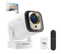 klumi - Pivot 2,Oklumi Pivot 2 Projector, Mini Portable 4k Projector with Wifi 6 and Bluetooth Bt 5.4, Supports 1080P and 4K resolutions, 180° rotatable with storage box and screen