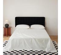 KLUOT King Size Flat Sheet 245 x 270 cm cotton bed sheets White offer a smooth and Skin Friendly Flat Sheet for Home Hotel more