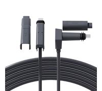 Klutchtech 75FT Starlink Cable for Standard Actuated Gen 2, Compatible with Starlink Rectangular Satellite V2, Waterproof Gray