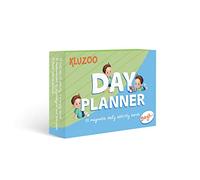 KLUZOO Daily Planner -72 Magnetic Cards for Visual Schedule with Activities and Tasks-Potty Training - Reward Chart - Montessori Toys (Boy)