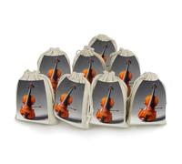 KLWQR 8 Pack Cotton Drawstring Bags, Reusable Linen Gift Bags 4.9x6.7 Inches Storage Bag Cello Model Kit Gift Pouches Sachet for Jewelry Party Favors Wrapping DIY Christmas Gifts Candy Bags