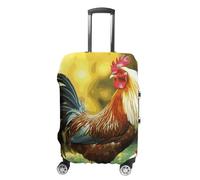 KLWQR Beautiful Rooster Hen Luggage Cover Dustproof Travel Suitcase Cover Elastic Suitcase Protector Luggage Sleeves Fit 19-32 Inch Luggage，, style, XL