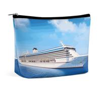 KLWQR Cruise Ship Makeup Bag for Purse Waterproof Cosmetic Bags Makeup Pouch with Zipper Travel Toiletry Bag Organizer for Women Ladies, style, One Size
