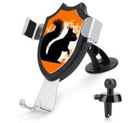 KLWQR Cute Squirrel Silhouette Car Phone Mount Stand Hands Free Cell Phone Holder Non-Slip Ultra Stable Car Phone Holder Universal Fit Automobile Clamp Cradle Compatible with Most Cell Phones