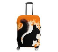 KLWQR Cute Squirrel Silhouette Luggage Cover Dustproof Travel Suitcase Cover Elastic Suitcase Protector Fit 19-32 Inch Luggage，, style, Small