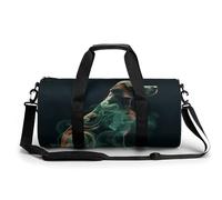KLWQR Dog Shaped Colored Smoke Sport Gym Duffle Travel Bag for Women Men Overnight Weekender Bag with Shoe Compartment,Wet Pocket, 17.7in/9in/9in, style-11, style-11, 17.7in/9in/9in