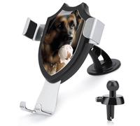 KLWQR Dog Who Likes Ice Cream Car Phone Mount Stand Hands Free Cell Phone Holder Non-Slip Ultra Stable Car Phone Holder Universal Fit Automobile Clamp Cradle Compatible with Most Cell Phones