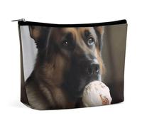 KLWQR Dog Who Likes Ice Cream Makeup Bag for Purse Waterproof Cosmetic Bags Makeup Pouch with Zipper Travel Toiletry Bag Organizer for Women Ladies, style, One Size
