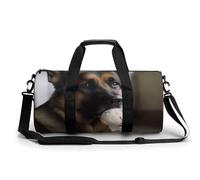 KLWQR Dog Who Likes Ice Cream Sport Gym Duffle Travel Bag for Women Men Overnight Weekender Bag with Shoe Compartment,Wet Pocket, 17.7in/9in/9in, style-13, style-13, 17.7in/9in/9in