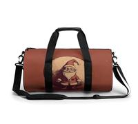 KLWQR Gnome And Snowball Sport Gym Duffle Travel Bag for Women Men Overnight Weekender Bag with Shoe Compartment,Wet Pocket, 17.7in/9in/9in, style-16, style-16, 17.7in/9in/9in