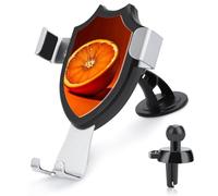 KLWQR Half an Orange Car Phone Mount Stand Hands Free Cell Phone Holder Non-Slip Ultra Stable Car Phone Holder Universal Fit Automobile Clamp Cradle Compatible with Most Cell Phones