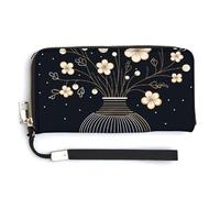 KLWQR Leather Wallets Waterproof Zip Around Clutch Bag Decorative Container Credit Card Holder Clutch Purse for Women Ladies
